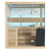 AWT Sauna B1105C Hemlock 180x180 9kW Virta Bi-O